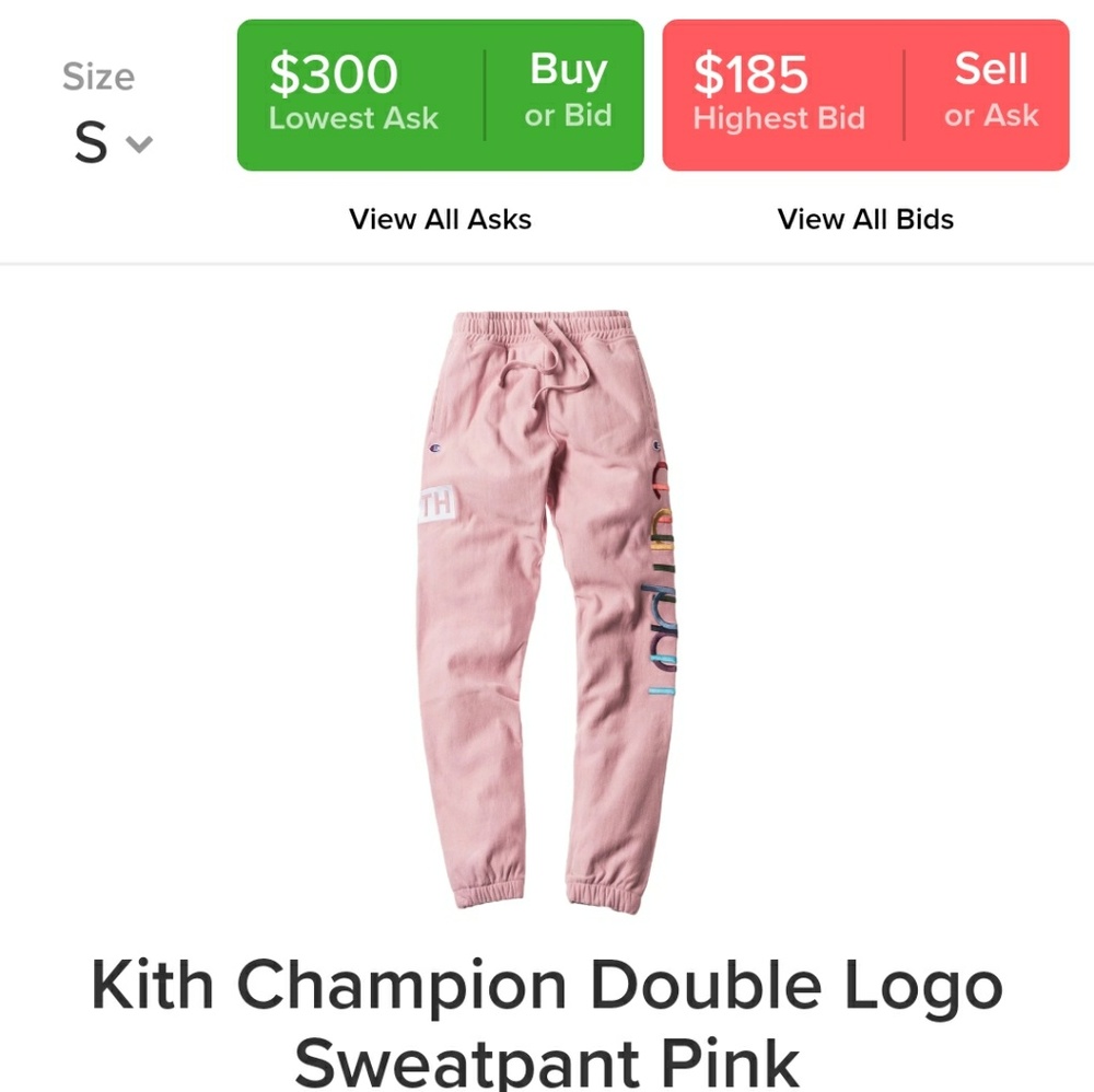 Kith x Champion Double Logo Patch Sweatpants